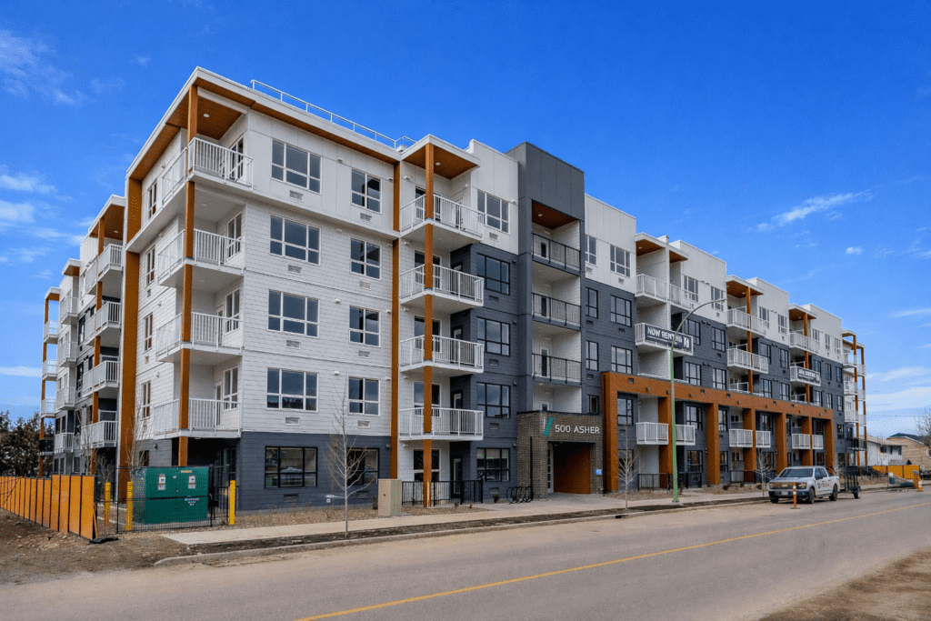 500 Asher rental building exterior in Kelowna
